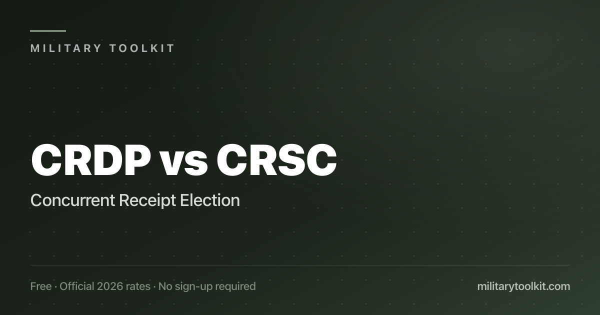 CRDP vs CRSC Calculator 2026